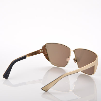 Christian Dior Metal Mirrored Futurist Sunglasses Gold 4 of 8