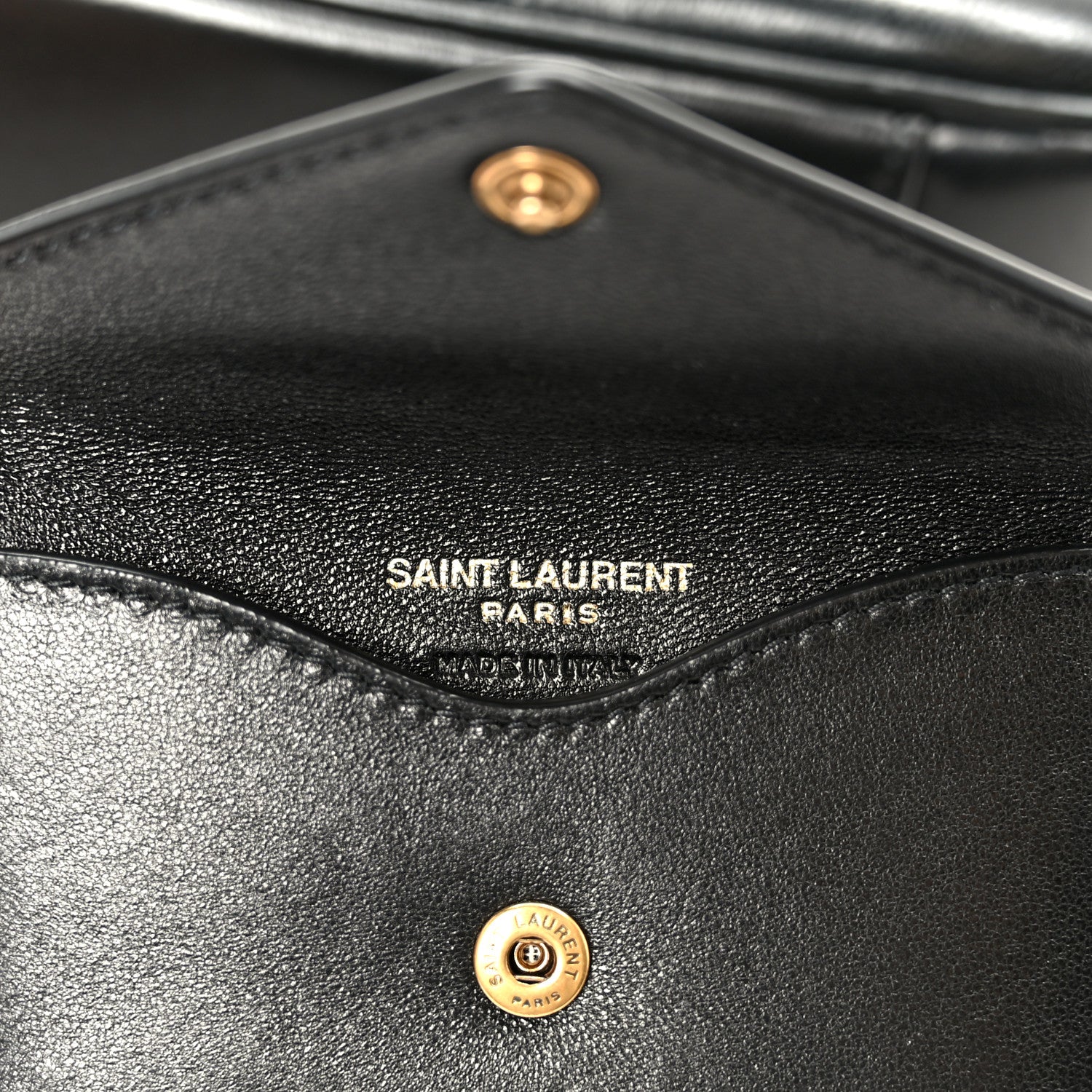 Saint Laurent Lambskin Chevron Quilted Mini Loulou Black 10 of 13