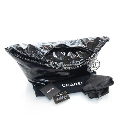 Chanel Vinyl XL Coco Cabas Black 3 of 12