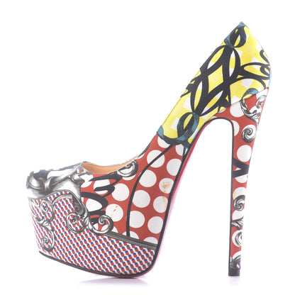 Christian Louboutin Fabric Loubi Print Daffodile 160 Pumps 35 Multicolor 1 of 8