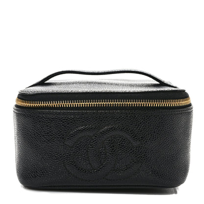 Chanel Caviar Vanity Cosmetic Case Black 1 of 9