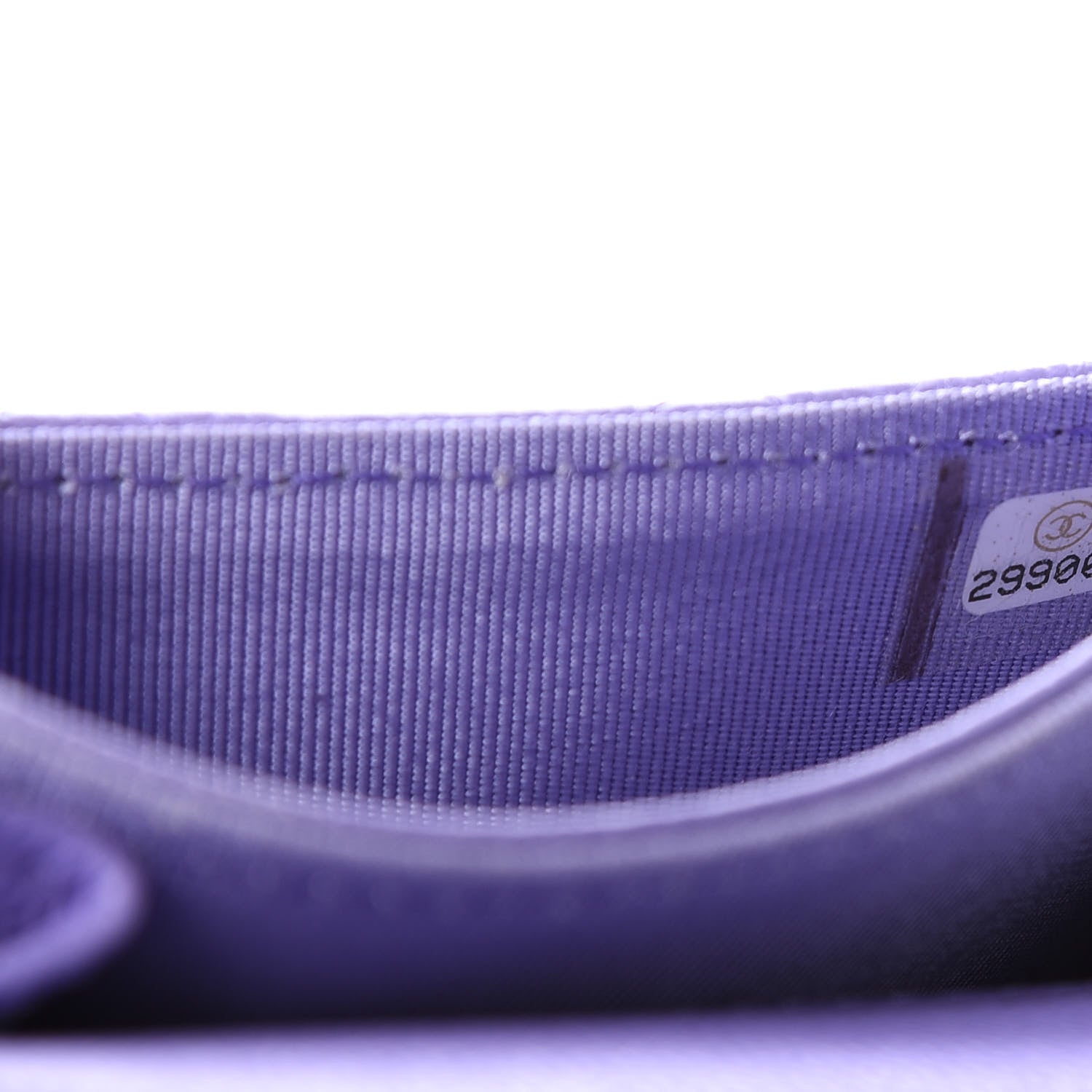 Chanel Caviar Quilted Flap Card Holder Wallet Purple 7 of 8