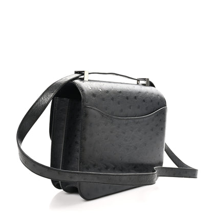 Hermes Ostrich Constance 24 Bleu Iris 3 of 13