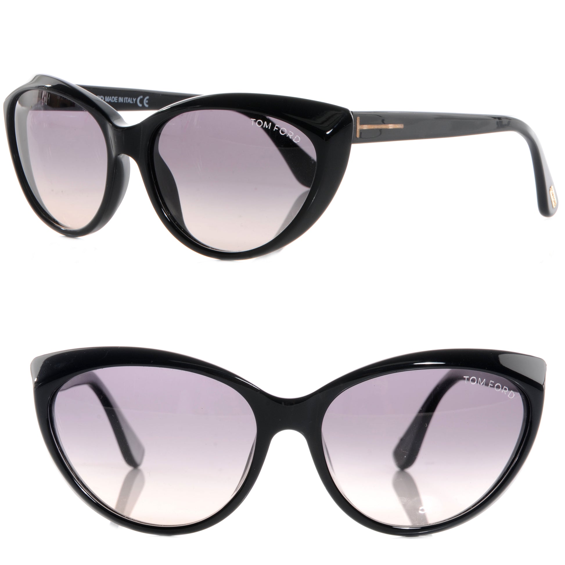 Tom Ford Martina Cat Eye Sunglasses Black 1 of 4