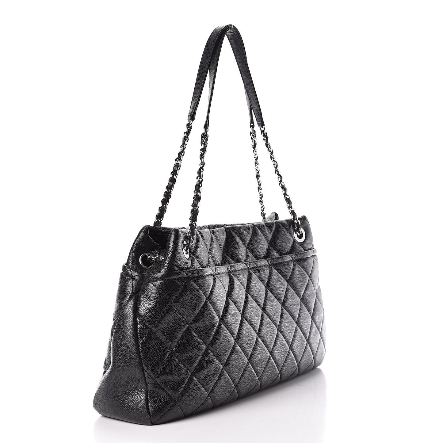 Caviar Quilted CC Timeless Soft Tote Black