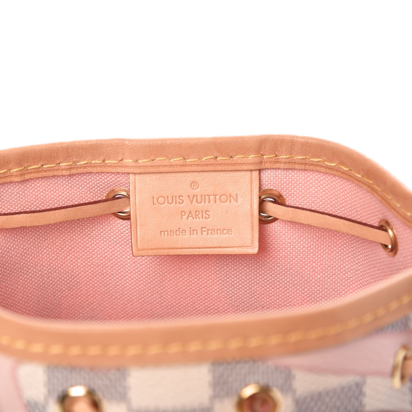 Damier Azur Tahitienne Nano Noe Rose Ballerine