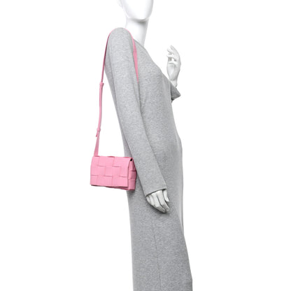 Bottega Veneta Lambskin Maxi Intreccio Small Cassette Crossbody Bag Ribbon 2 of 10