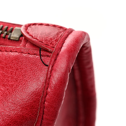 Balenciaga Agneau Classic Hardware Weekender Rouge Coquelicot 12 of 15