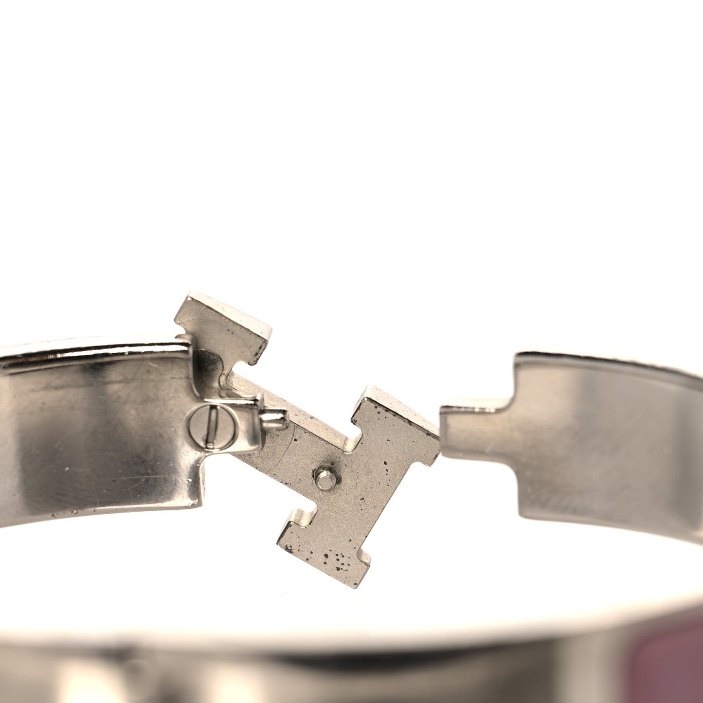 Enamel Narrow Clic Clac H Bracelet GM Dusty Rose