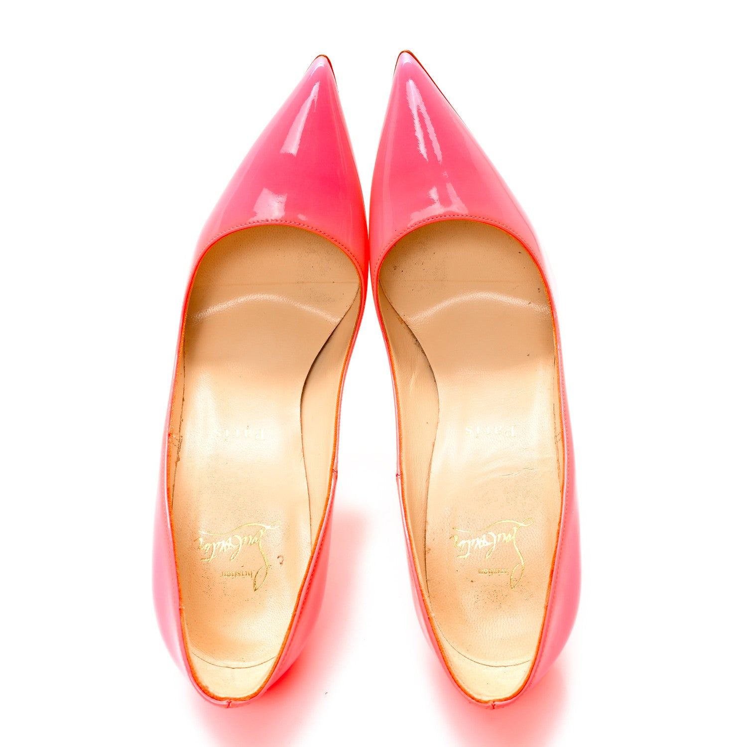 Christian Louboutin Patent So Kate 120 Pumps 37 Shocking Pink 5 of 8