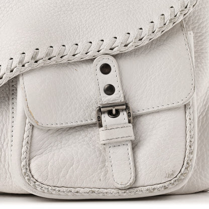 Christian Dior Calfskin Braided Gaucho Double Saddle Bag White 11 of 16