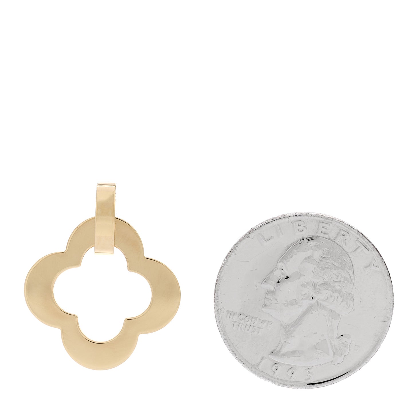 18K Yellow Gold Byzantine Alhambra Pendant