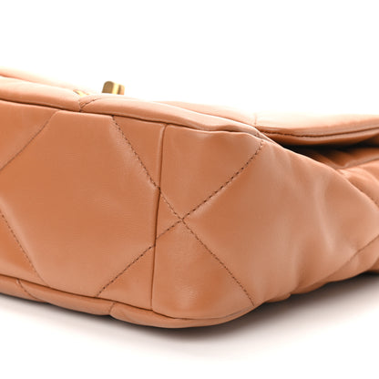 Chanel Lambskin Quilted Medium Chanel 19 Flap Brown 6 of 10