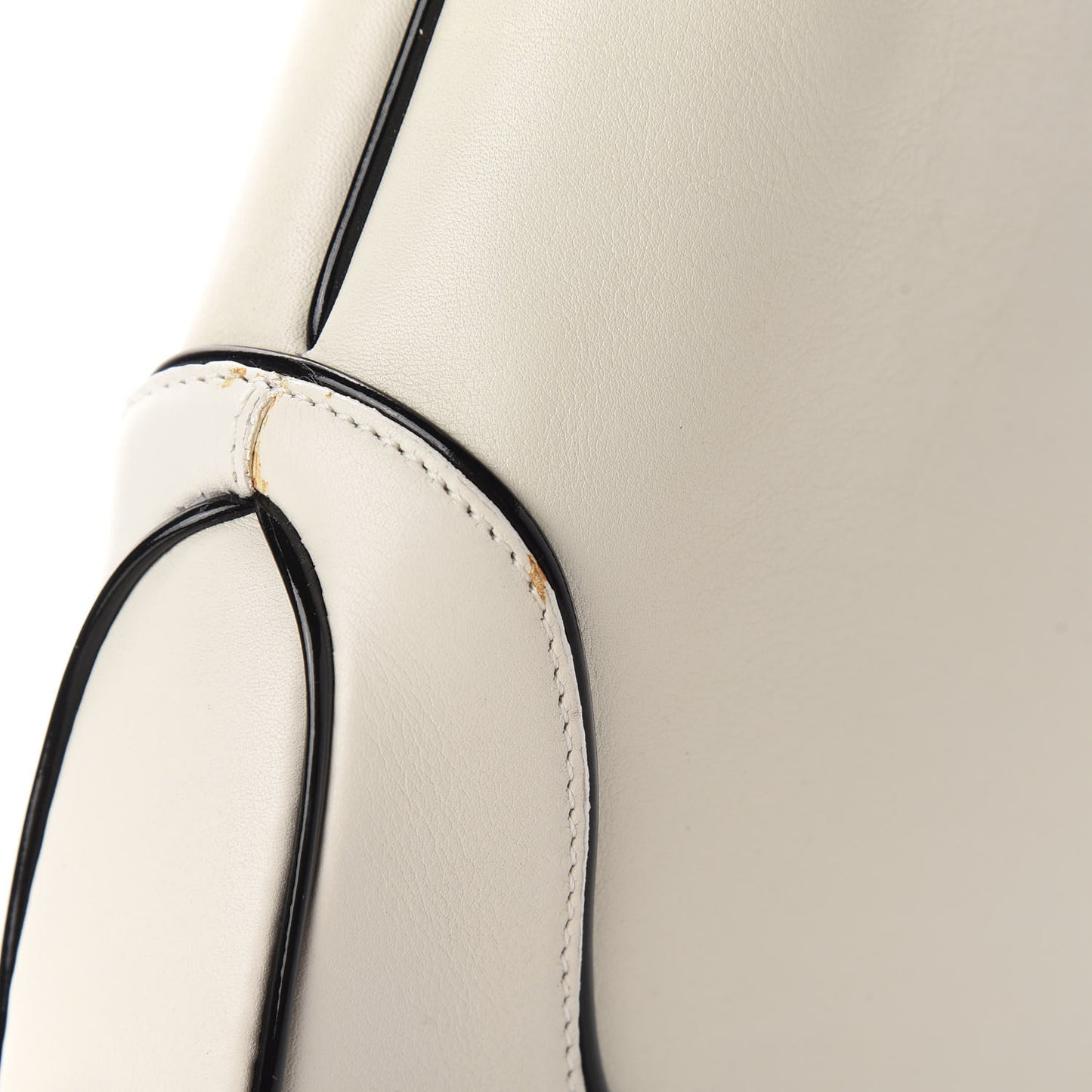 Calfskin Jackie O Hobo White Black