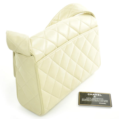 Chanel Lambskin Quilted Flap Bag Beige 4 of 10