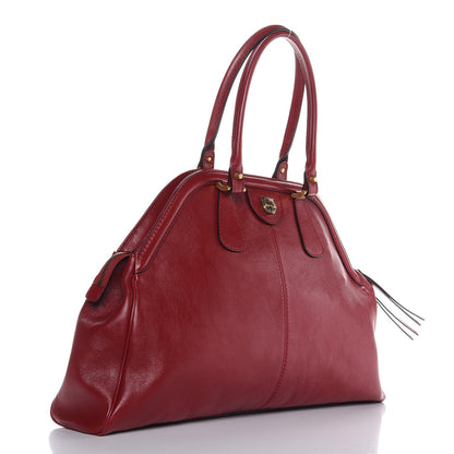 Gucci Calfskin Large Re(Belle) Top Handle Bag Red 3 of 7