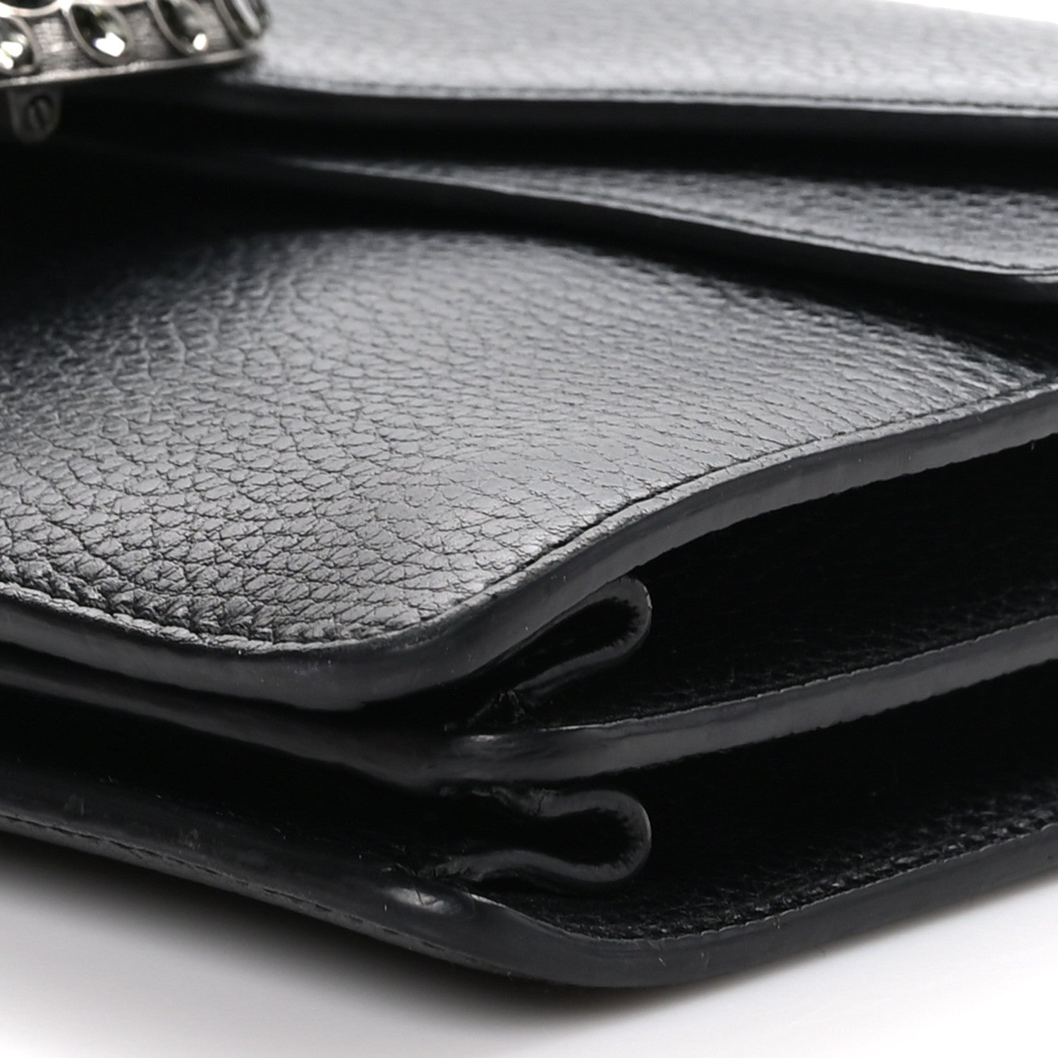 Gucci Pebbled Calfskin Small Dionysus Shoulder Bag Black 9 of 9