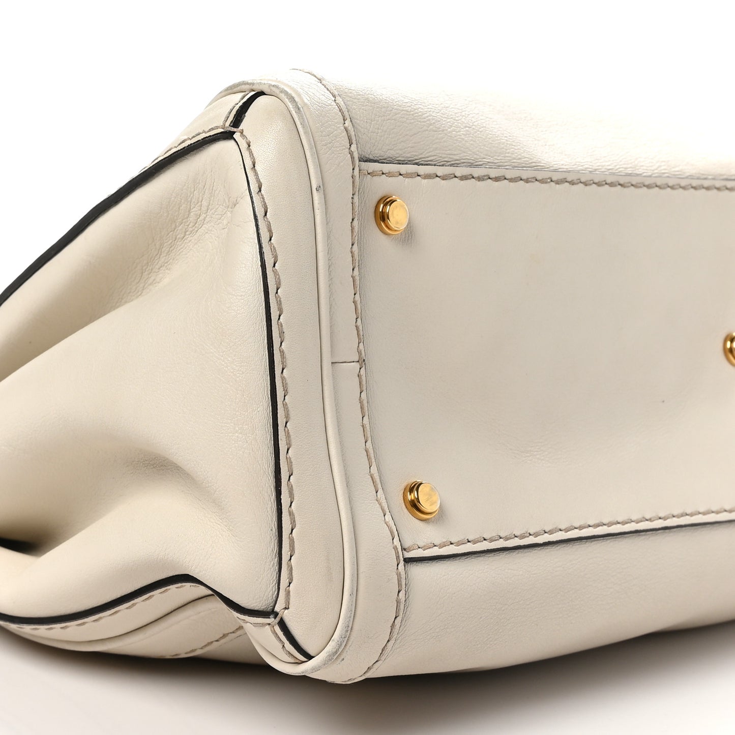 Calfskin Medium GG Running Tote White