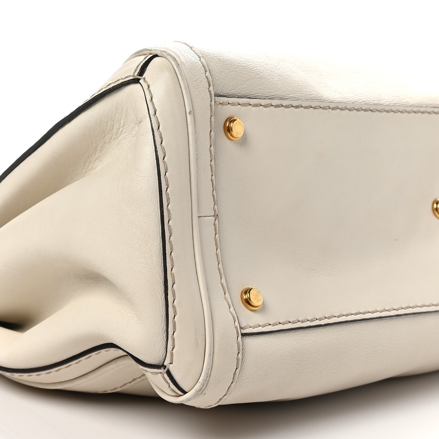 Gucci Calfskin Medium GG Running Tote White 9 of 11