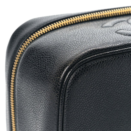 Chanel Caviar CC Vanity Cosmetic Case Black 8 of 10
