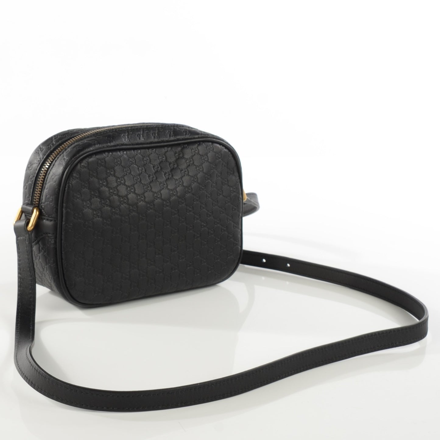 Microguccissima Sunshine Disco Crossbody Bag Black