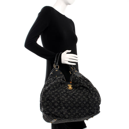 Louis Vuitton Denim Mahina XL Black 2 of 11