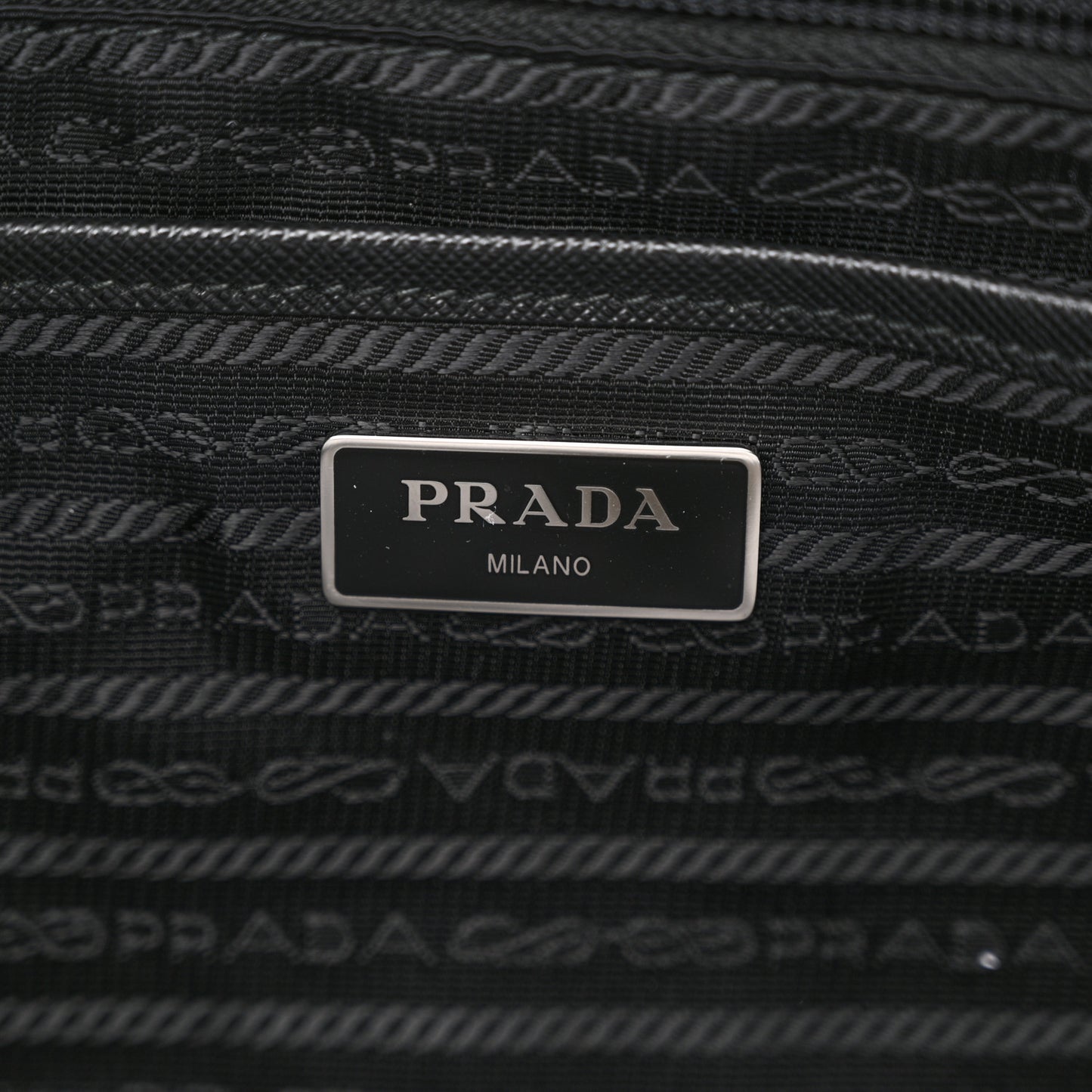 Re-Nylon Tessuto Saffiano Medium Backpack Black