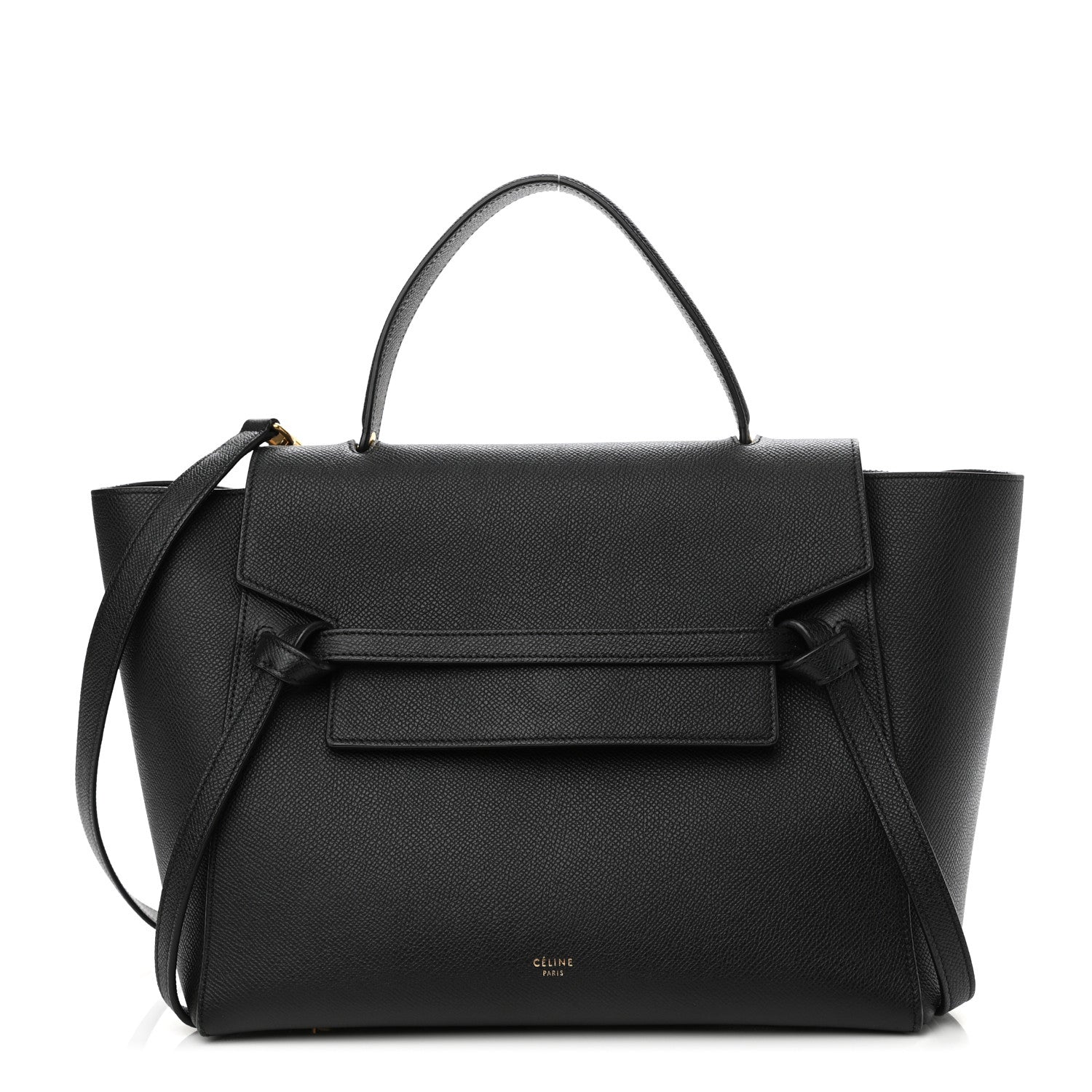 Celine Grained Calfskin Mini Belt Bag Black 1 of 12