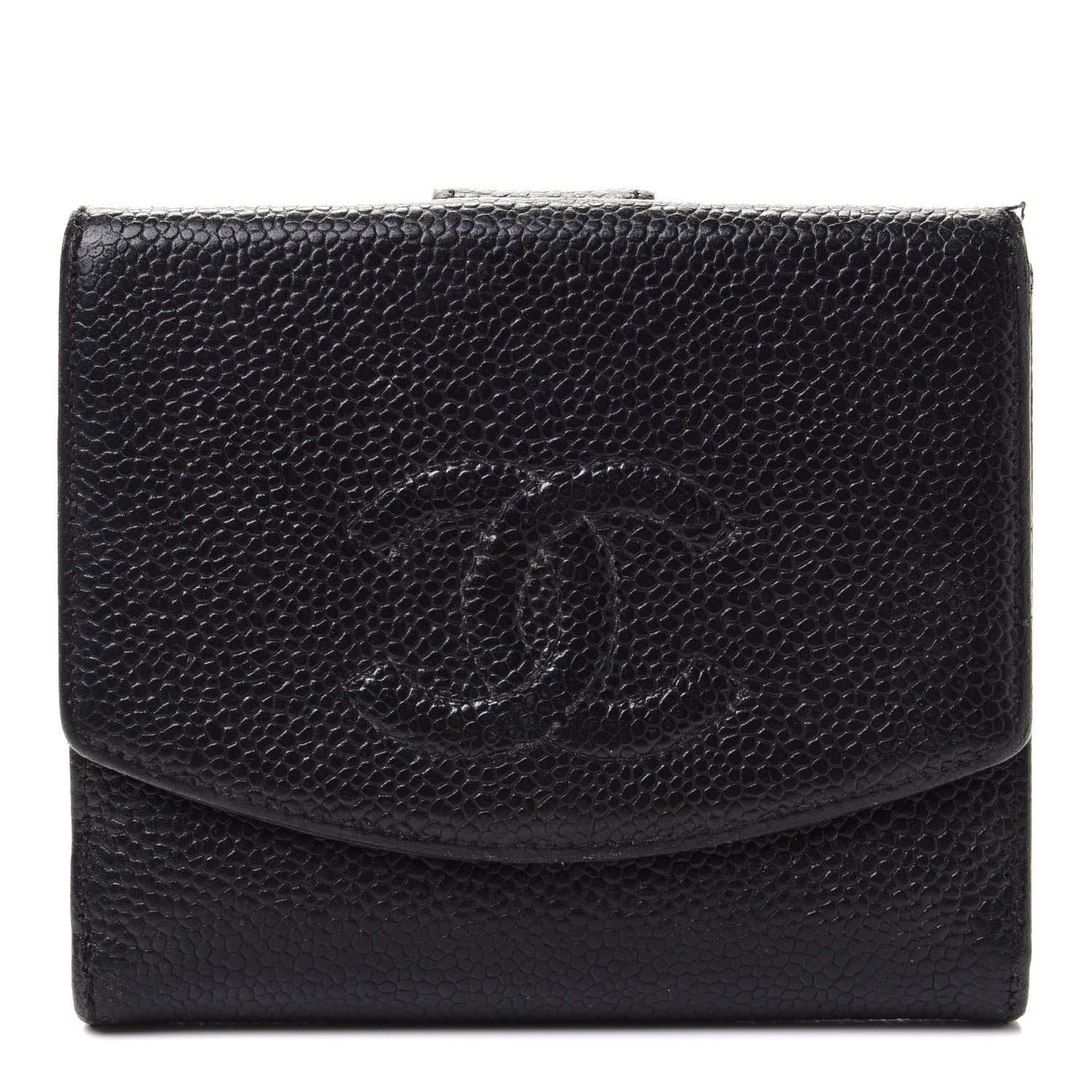 Chanel Caviar Timeless CC Flap Wallet Black 1 of 9