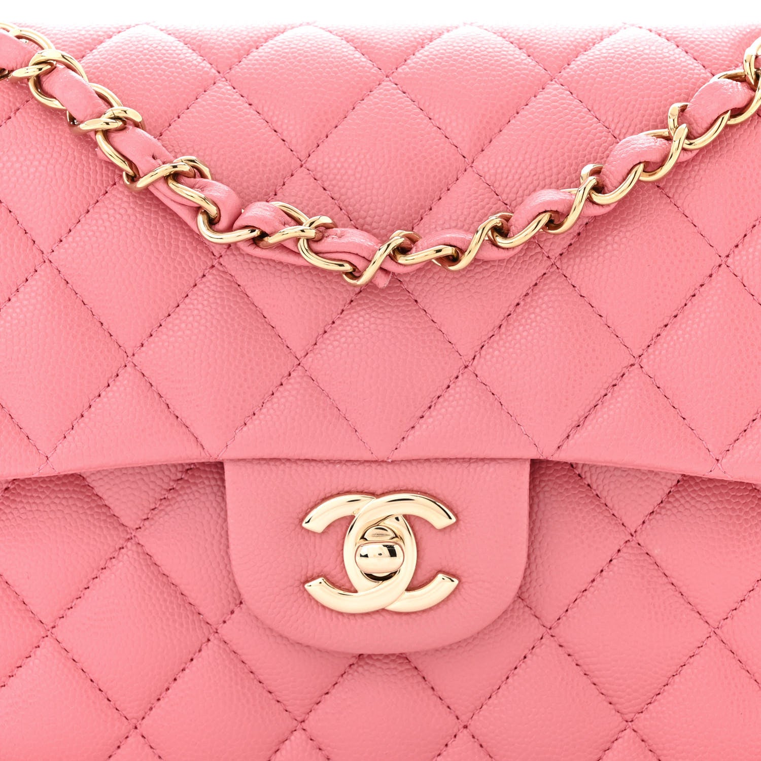 Chanel Caviar Quilted Small Double Flap Pink 8 of 11