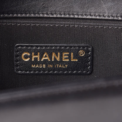 Chanel Lambskin Quilted Medium Boy Flap Black 8 of 14
