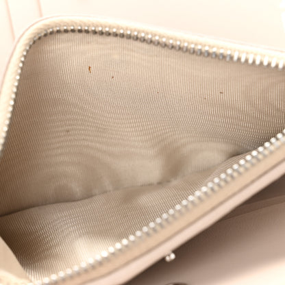 Prada Vitello Daino Triangle Continental Zip Wallet Ninfea 8 of 9