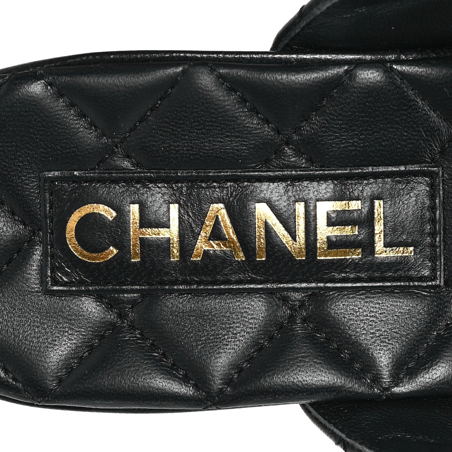 Chanel Shiny Goatskin Cork CC Wedge Sandals 39 Black 8 of 10