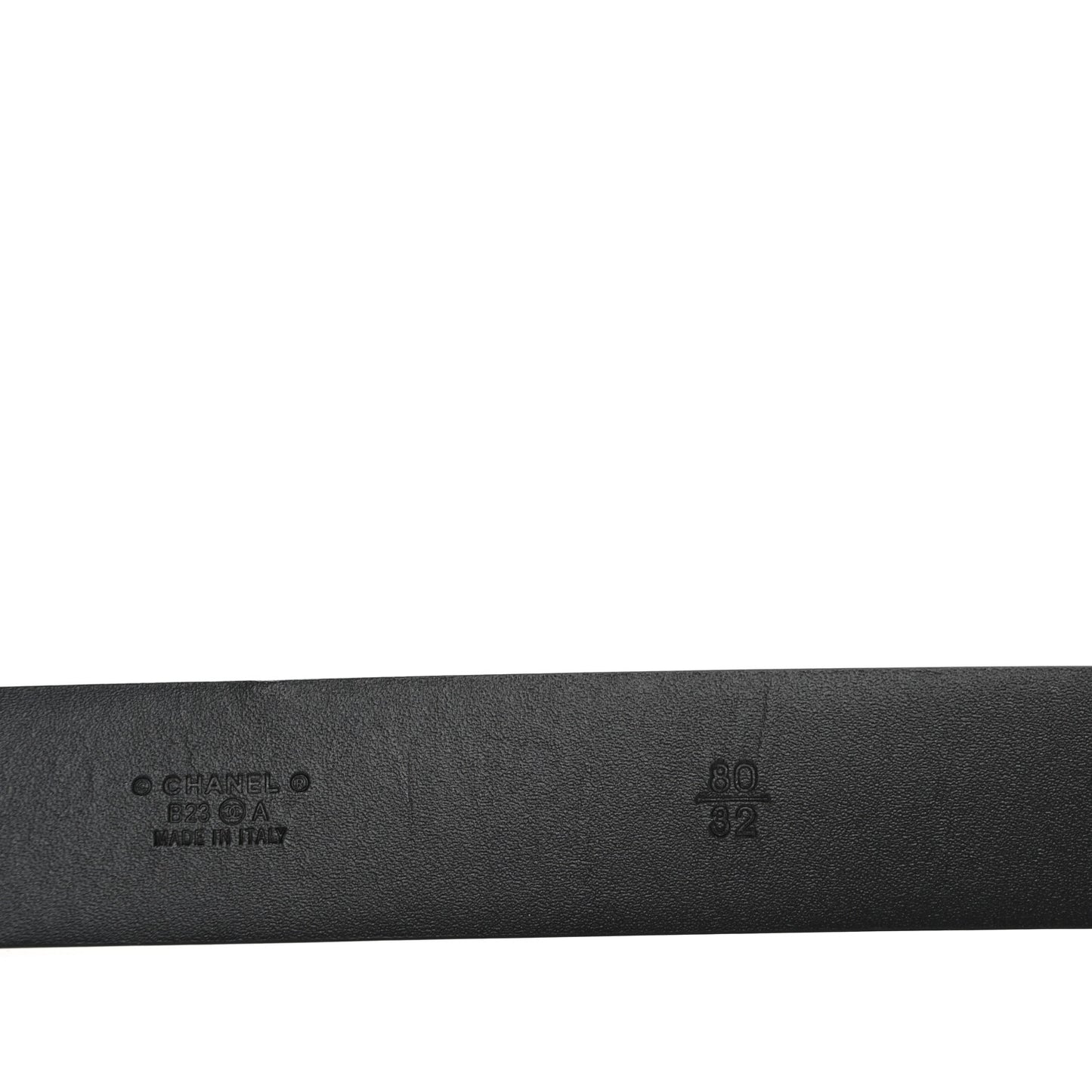 Calfskin Pearl Crystal CC Belt 80 32 Black