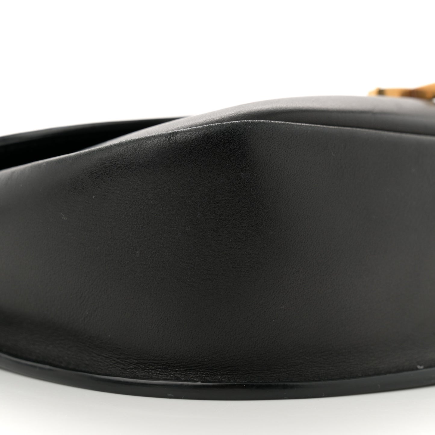 Smooth Calfskin Monogram Medium Kaia Satchel Black