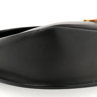 Saint Laurent Smooth Calfskin Monogram Medium Kaia Satchel Black 9 of 12