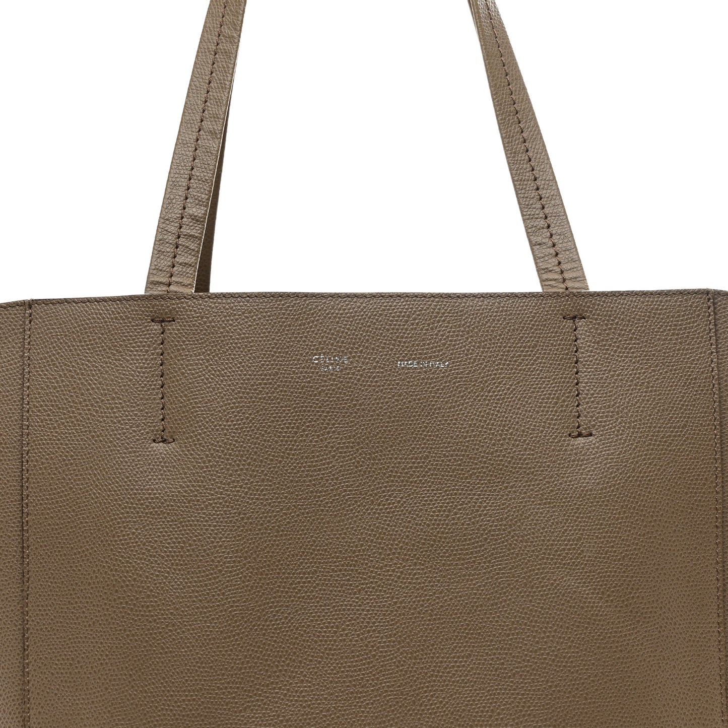Grained Calfskin Medium Horizontal Cabas Phantom Taupe