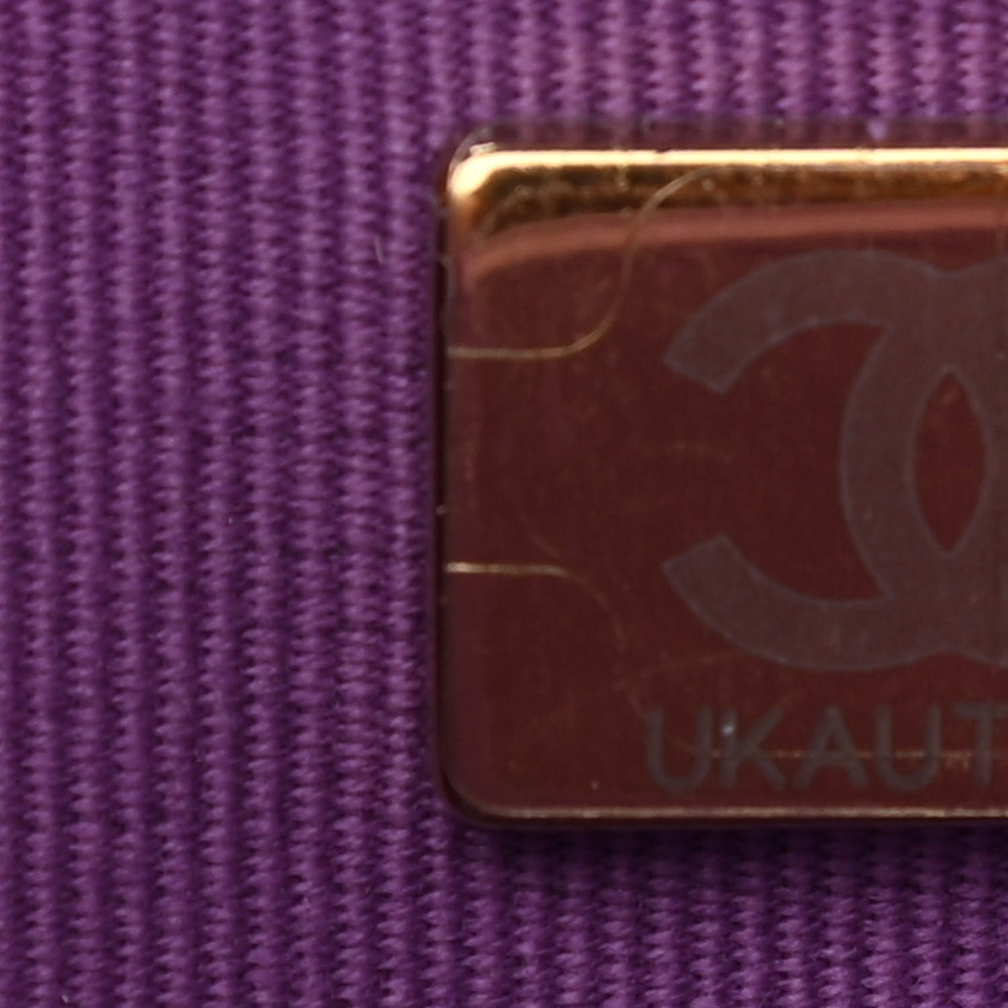 Caviar Quilted Wallet On Chain WOC Purple