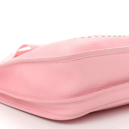 Hermes Taurillon Clemence Evelyne III PM Rose Sakura 8 of 10