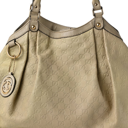 Gucci Guccissima Large Sukey Tote Mystic White 8 of 10