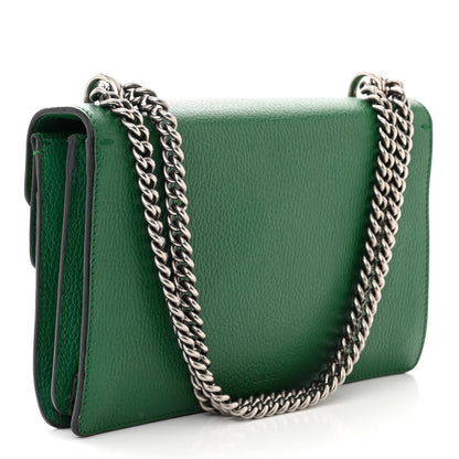 Gucci Pebbled Calfskin Small Dionysus Shoulder Bag Emerald 2 of 12