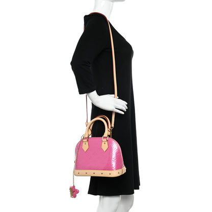 Louis Vuitton Vernis Alma BB Neon Pink 2 of 11