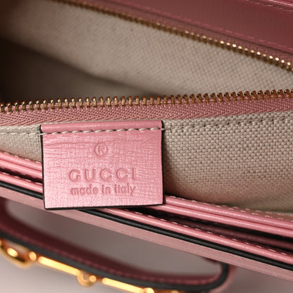 Gucci Azalea Calfskin Horsebit 1955 Shoulder Bag New Cherry Red Wild Rose 6 of 11