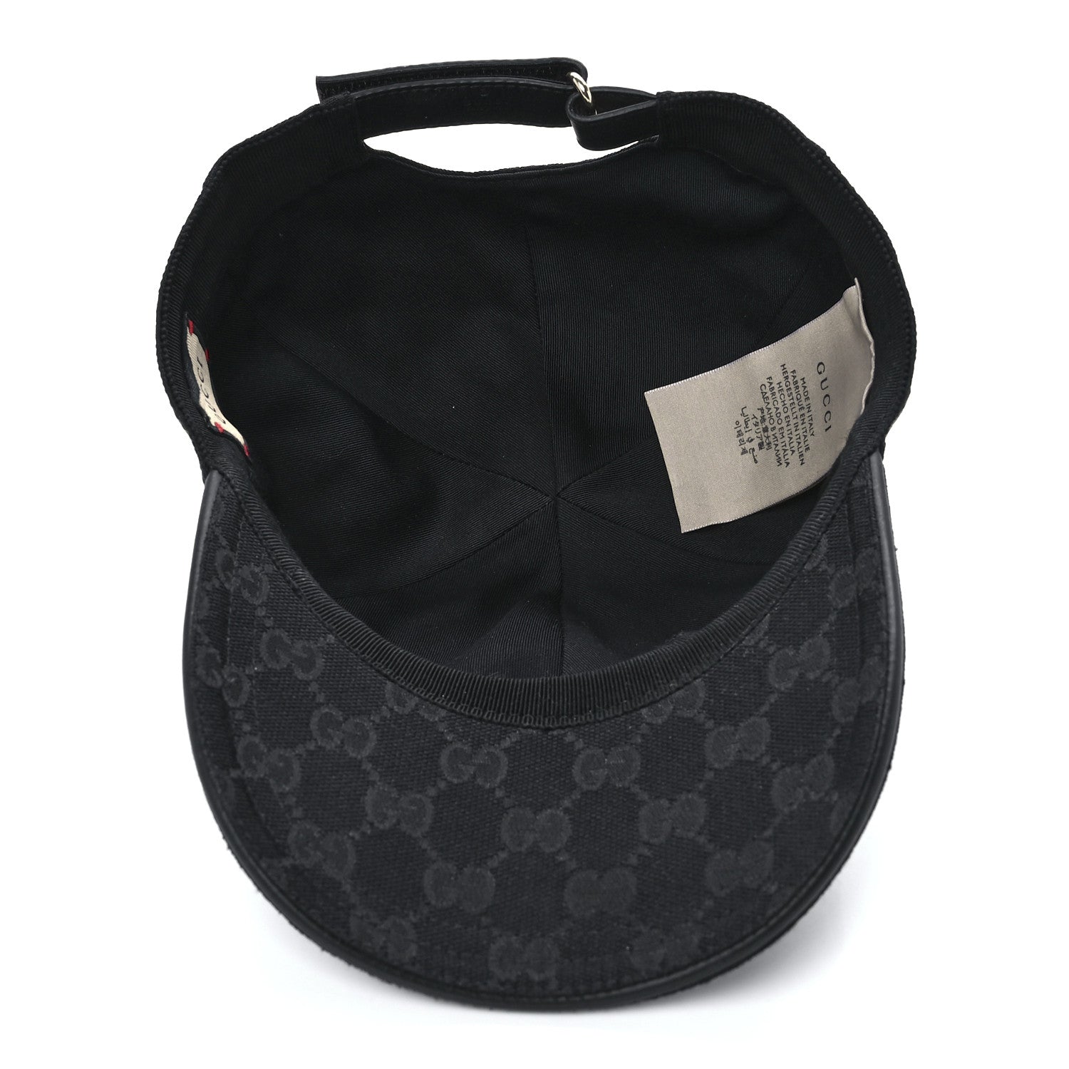 Gucci Monogram Web Baseball Hat M Black 6 of 8