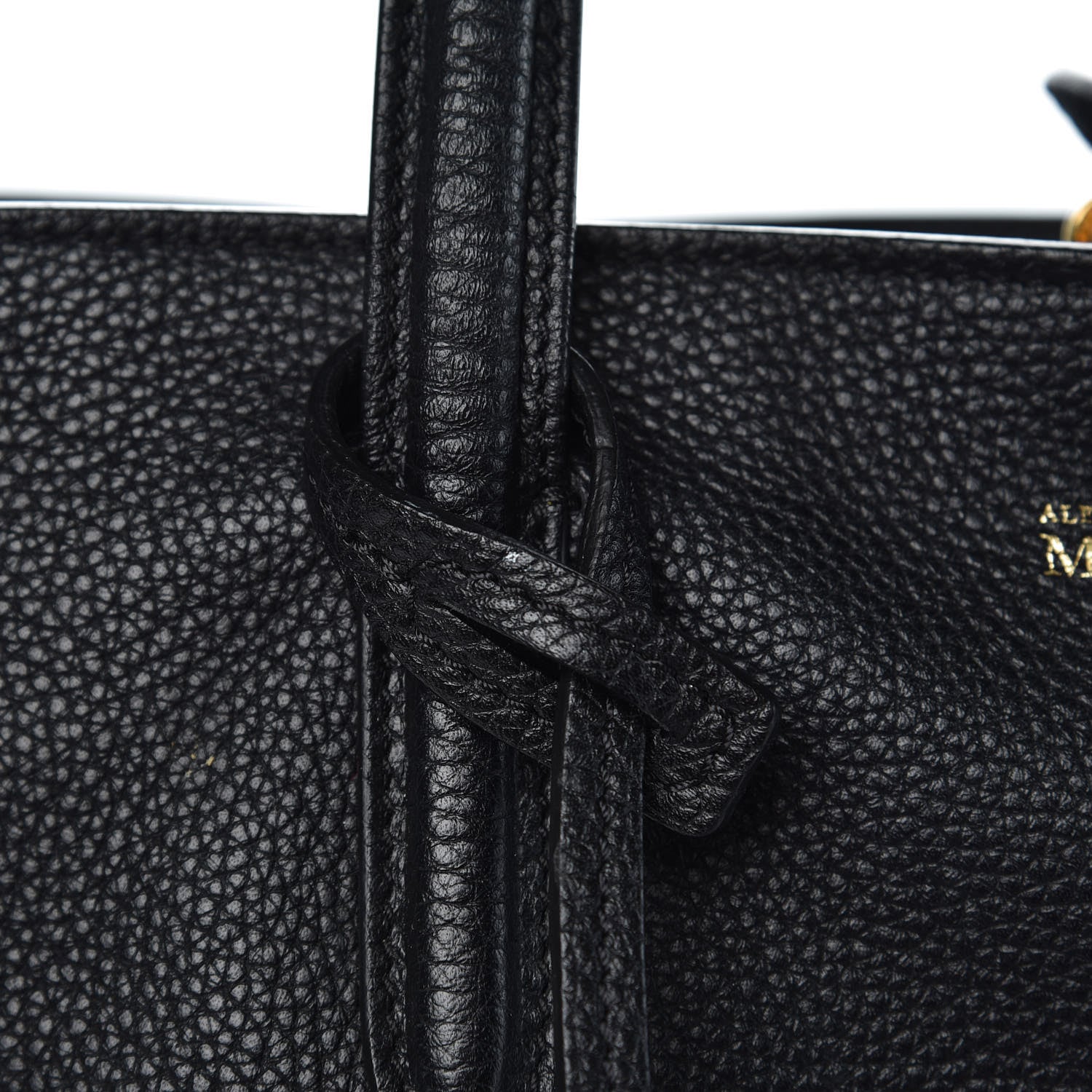 Alexander McQueen Pebbled Calfskin Large Skull Padlock Zip Around Tote Black 12 of 13