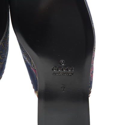 Gucci X DISNEY Jacquard Japanese Donald Duck Embellished Mens Slippers 7 Tide Multicolor Bordeaux 6 of 8