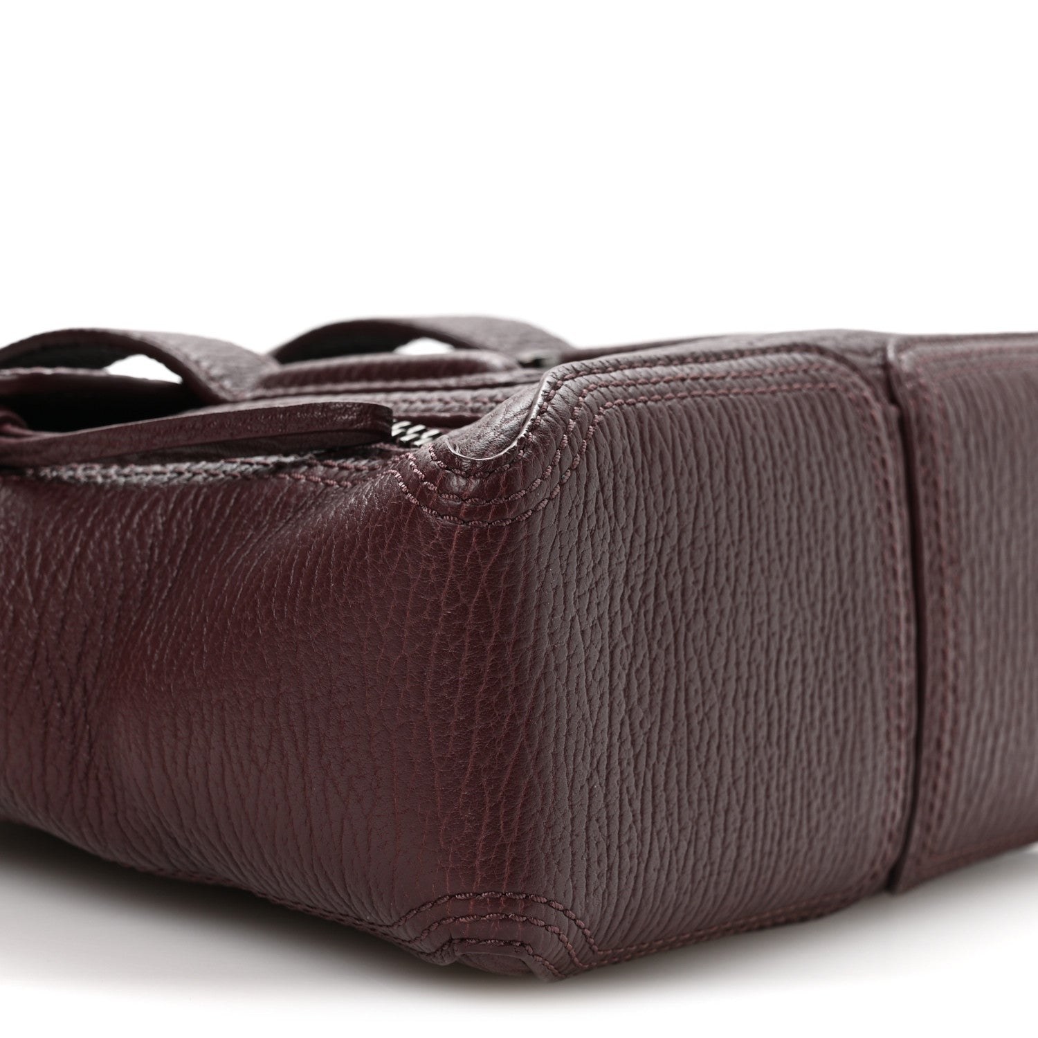3.1 Phillip Lim Textured Calfskin Mini Pashli Satchel Black Cherry 10 of 11