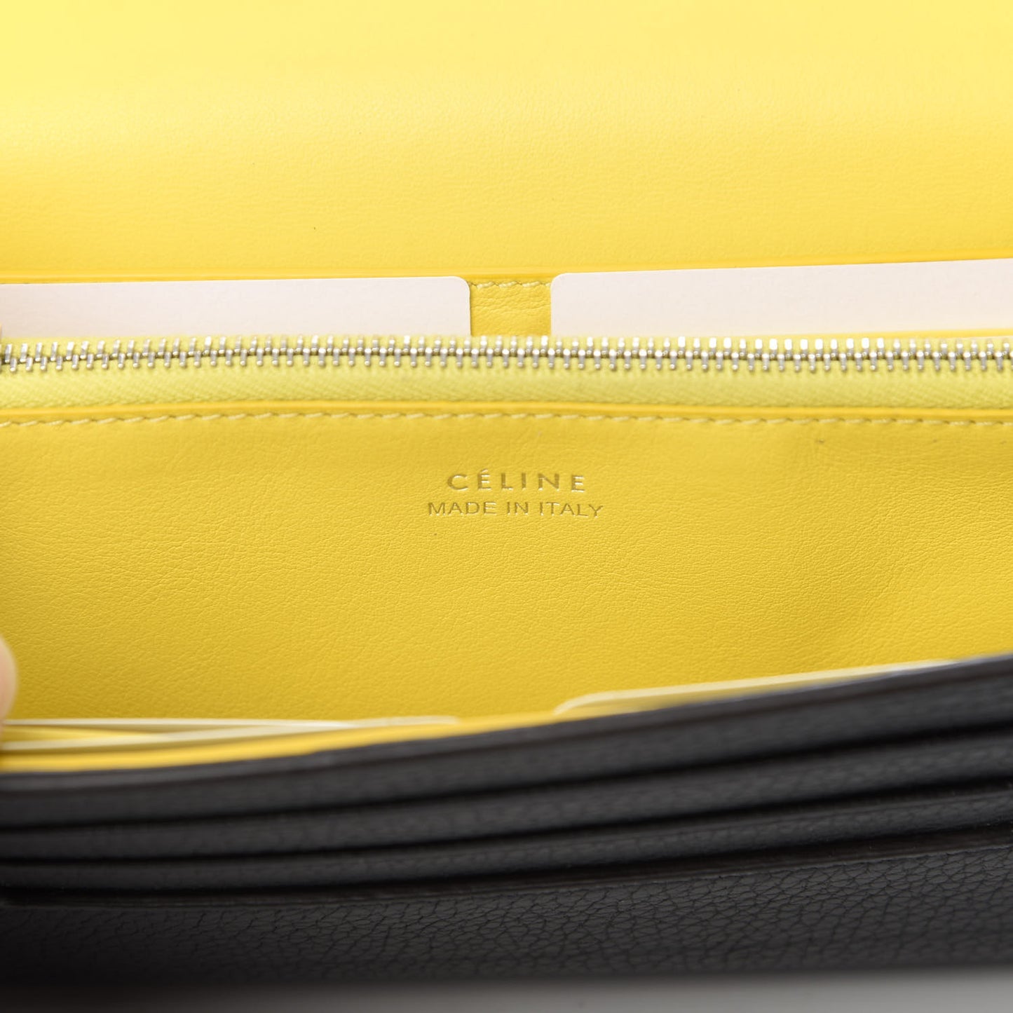 Drummed Calfskin Large Multifunction Flap Wallet Black