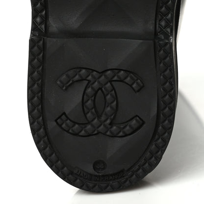 Chanel Caoutchouk CC High Boots 38 Black 6 of 8
