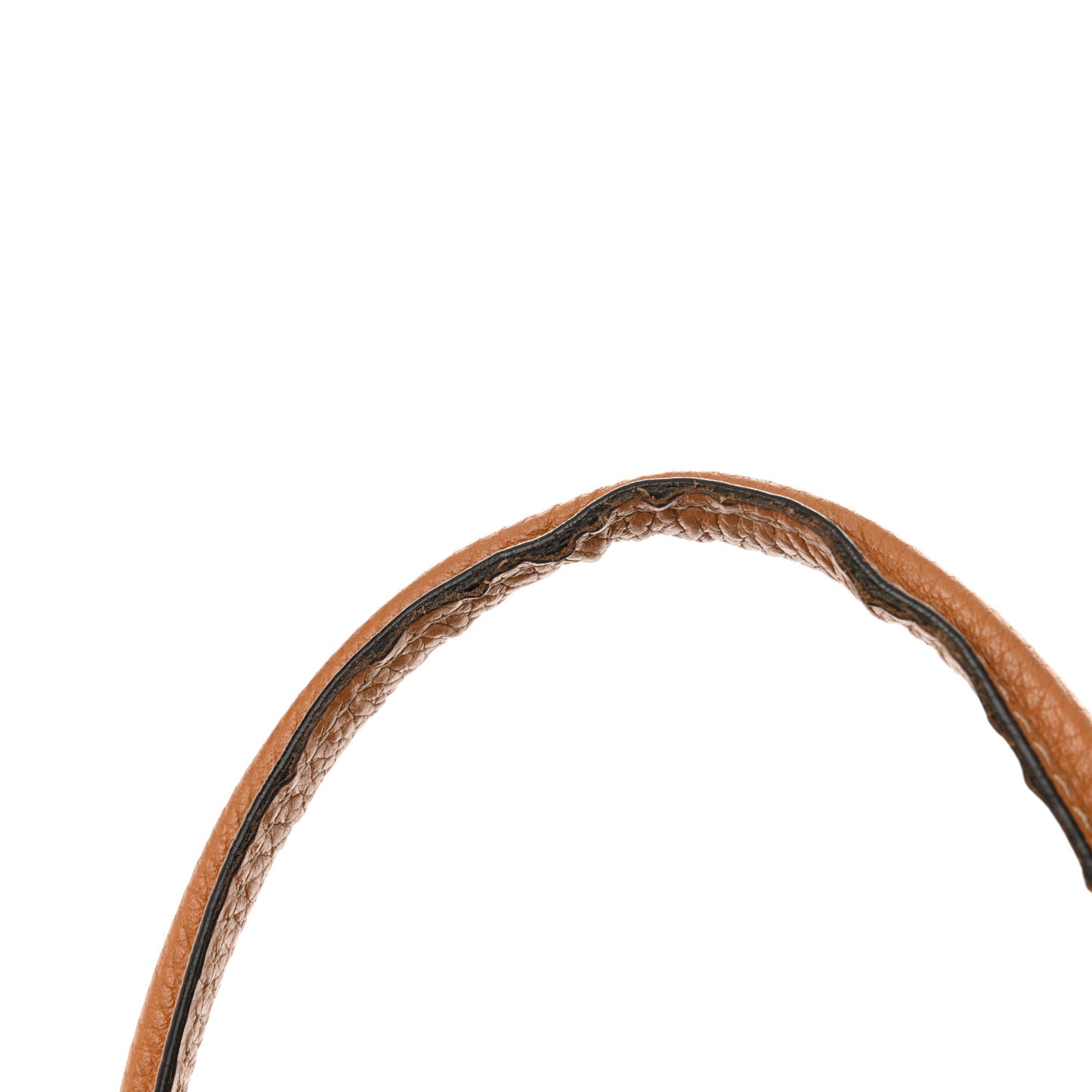 Pebbled Calfskin Small Skull Padlock Zip Around Tote Cognac